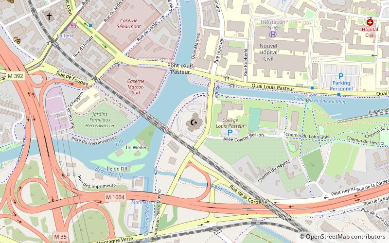 Strasbourg Mosque location map