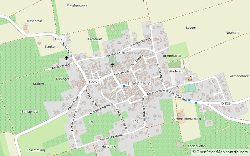 Traenheim location map