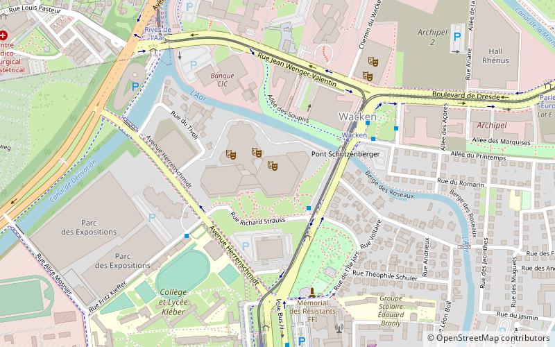 palais de la musique et des congres strasbourg location map