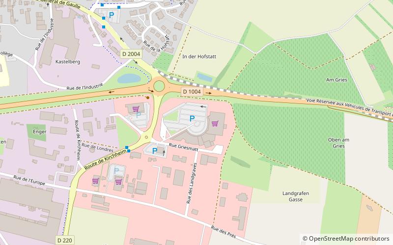 Centre Commercial Ellipse location map