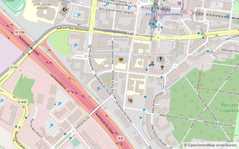 Universität Évry location map