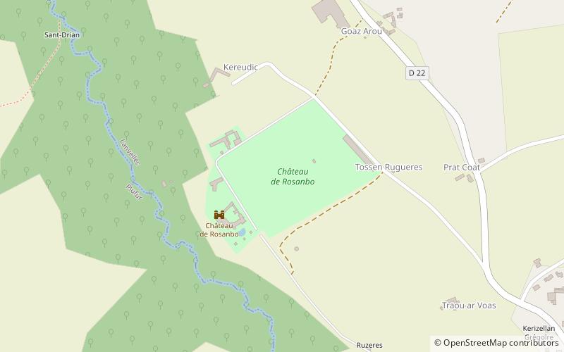Château de Rosanbo location map
