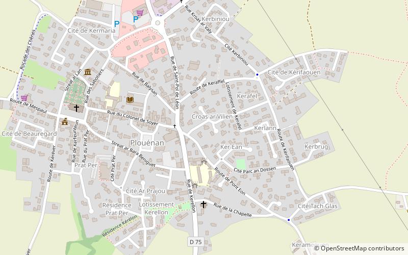 Plouénan location map