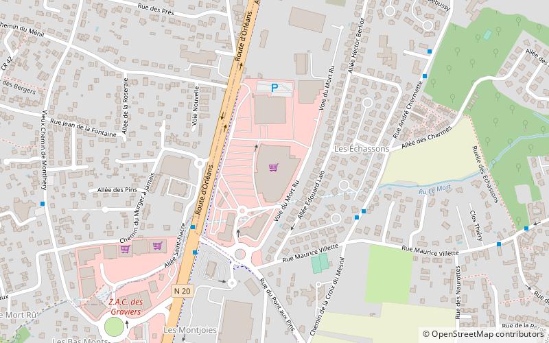 Centre commercial Intermarché location map