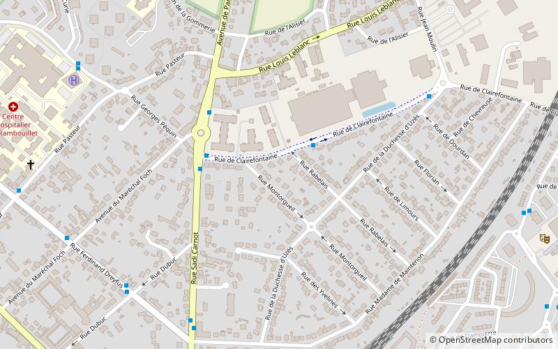 Forest of Rambouillet location map