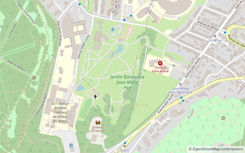 Jardín botánico de Montet location map