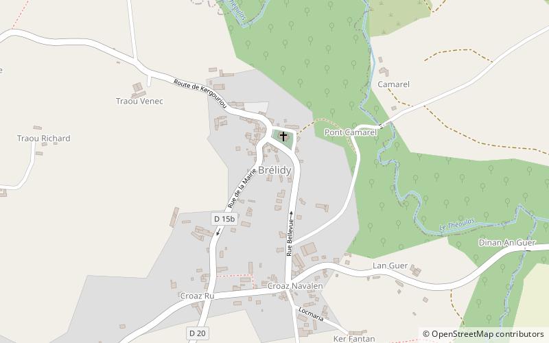 Brélidy location map