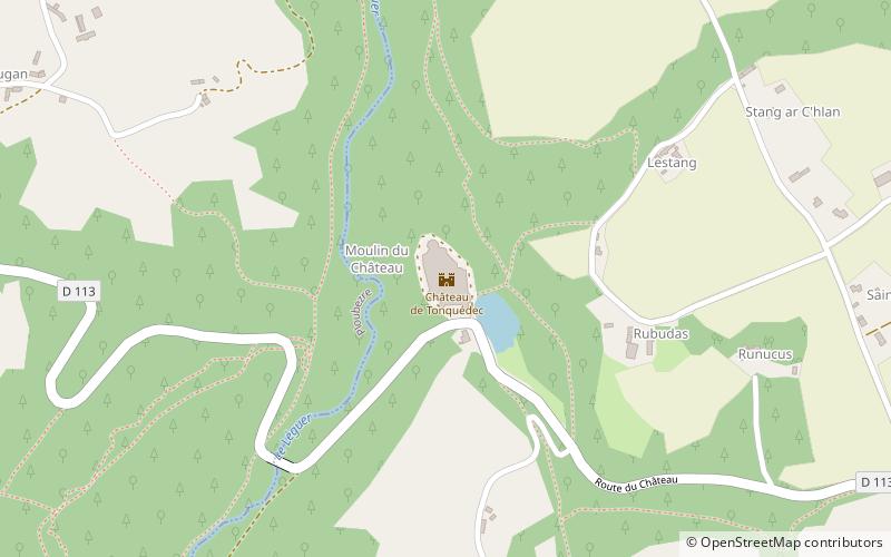 Château de Tonquédec location map