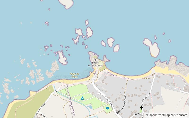 Phare de Pontusval location map