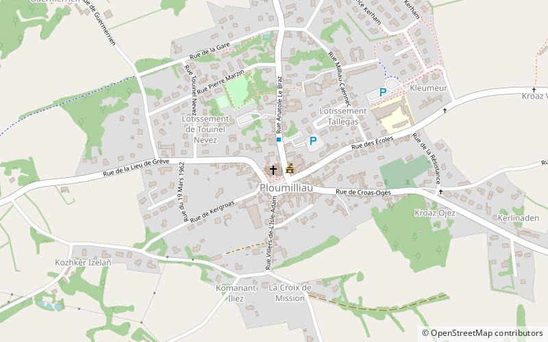 Église Saint-Milliau location map