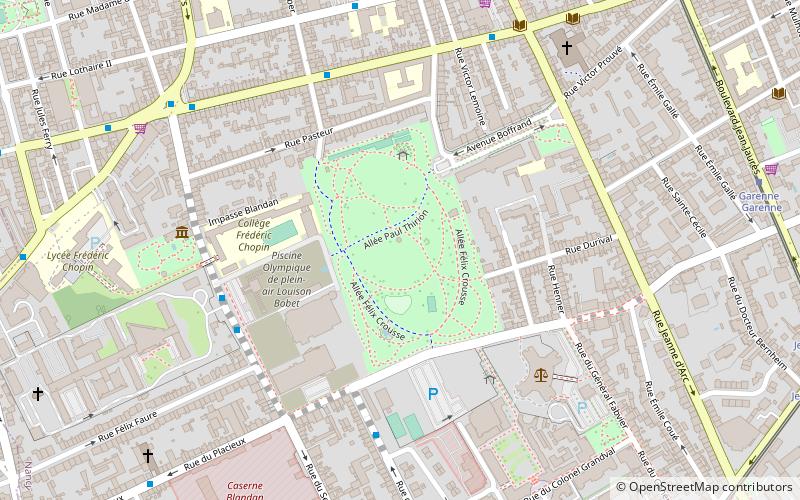 Parc Sainte-Marie location map