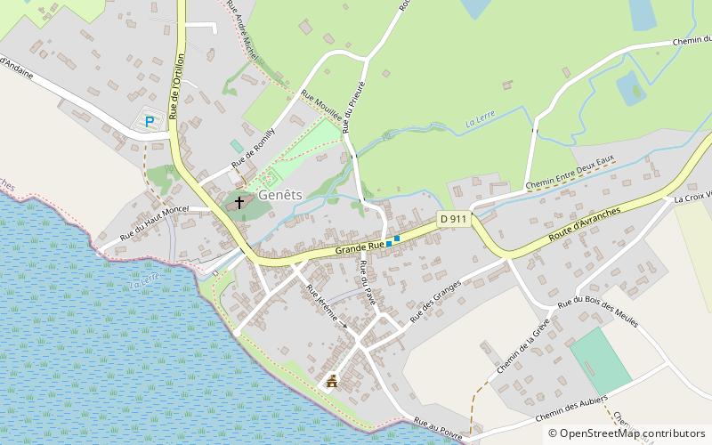 Genêts location map