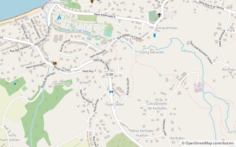 Trédrez location map