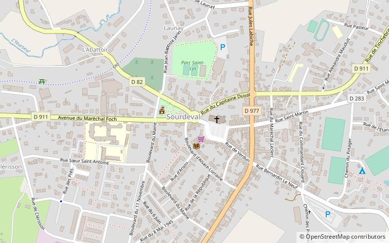 Sourdeval location map