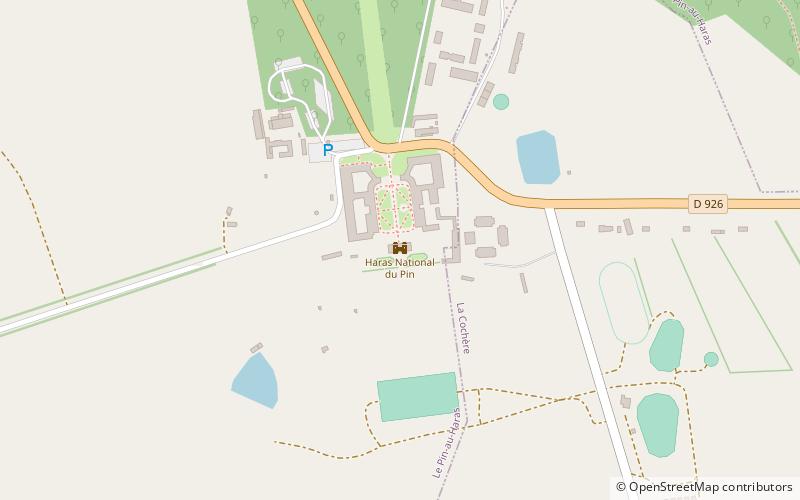 Haras National du Pin location map