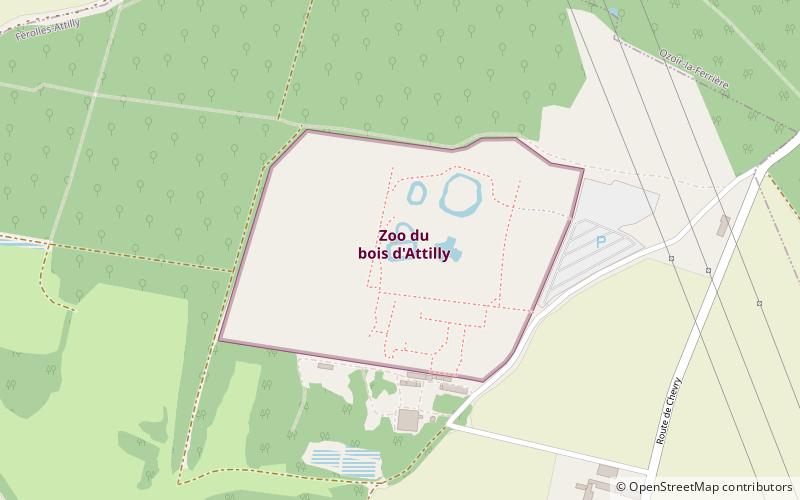 Zoo du bois d'Attilly location map