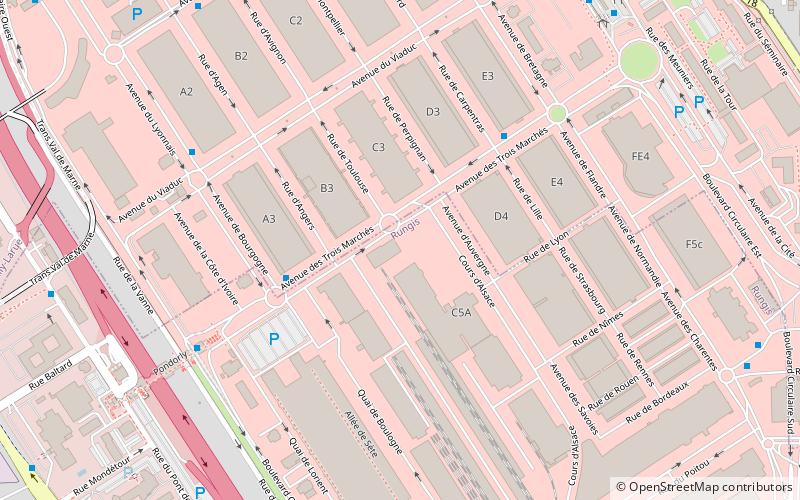 marche dinteret national de rungis paris location map