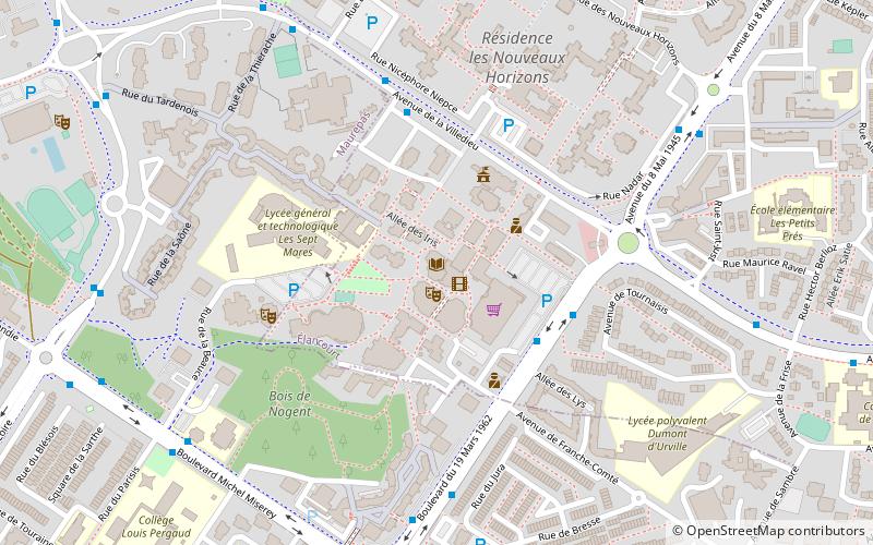 Lycée les Sept Mares location map