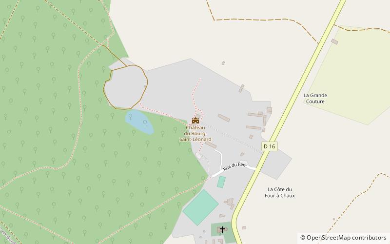 Château location map