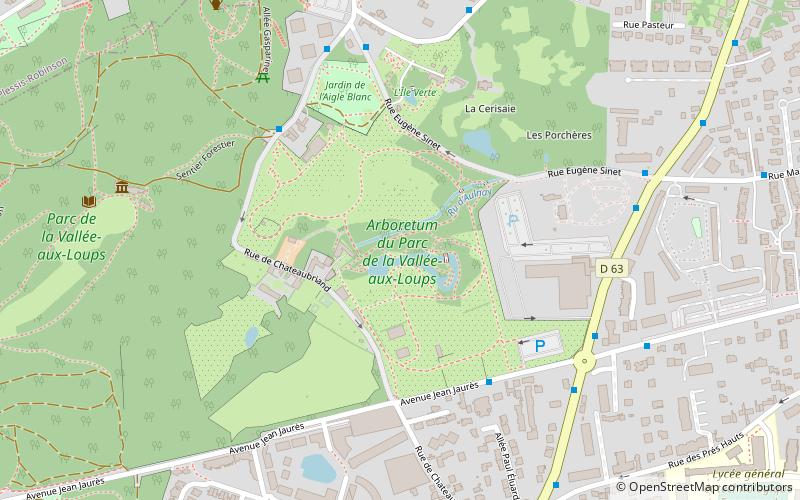 Arboretum de la Vallée-aux-Loups location map