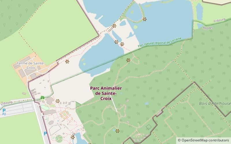 Parc animalier de Sainte-Croix location map