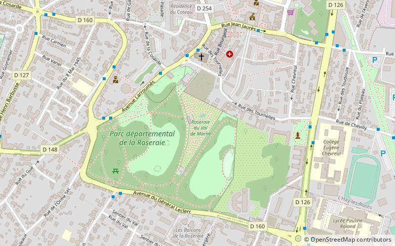 Roseraie du Val-de-Marne location map