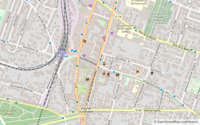 Bourg-la-Reine location map