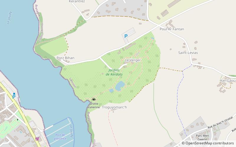 jardins de kerdalo paimpol location map