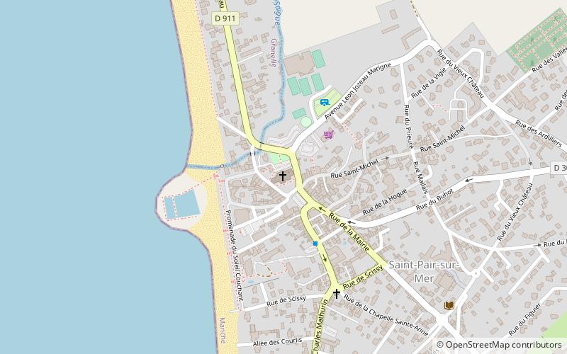 Église Saint-Pair de Saint-Pair-sur-Mer location map