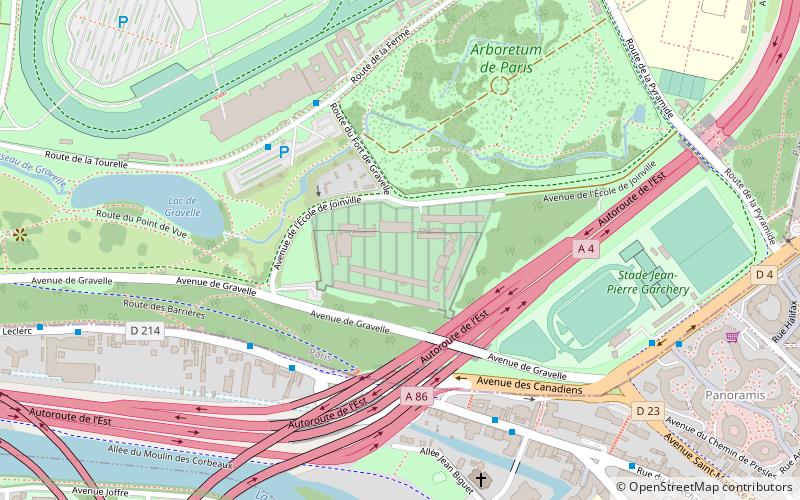 Redoute de Gravelle location map