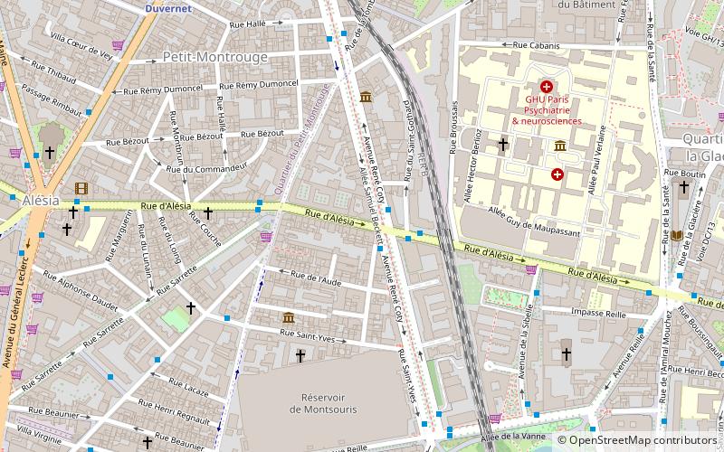 Rue d'Alésia location map