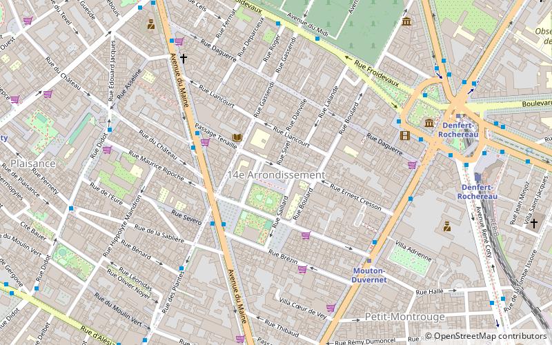 14. dzielnica Paryża location map