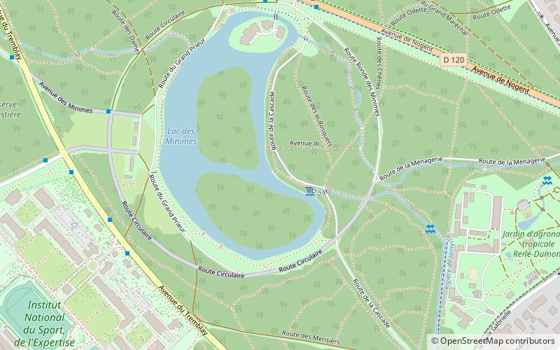 Bois de Vincennes location map