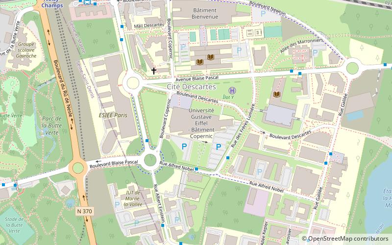 University of Marne-la-Vallée location map