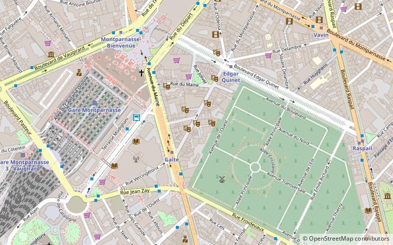 Teatro Montparnasse location map