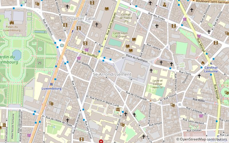 5. dzielnica Paryża location map