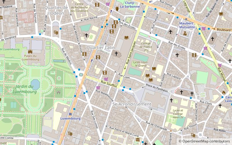 Rue Cujas location map