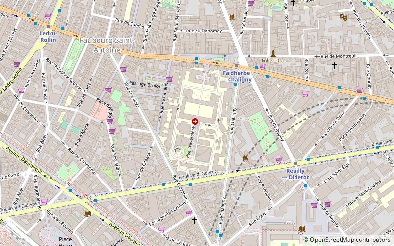 hopital saint antoine paryz location map