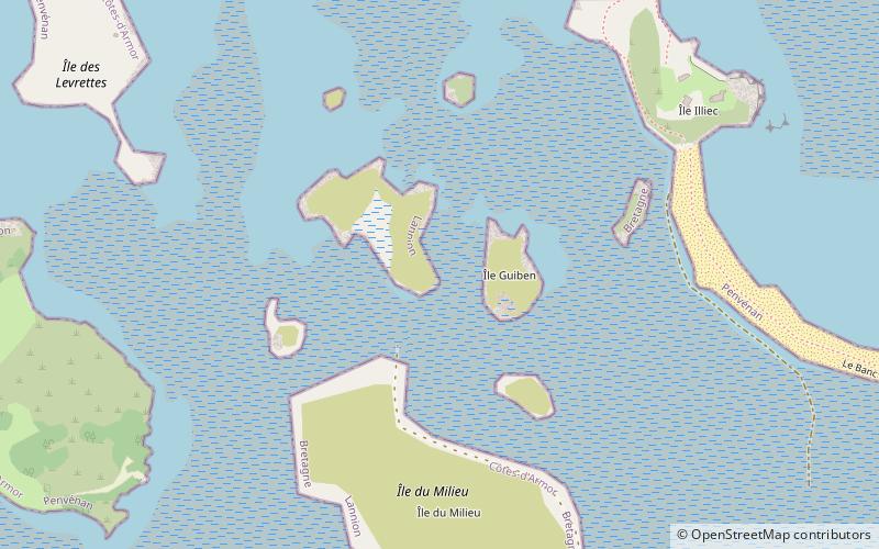 Île Illiec location map