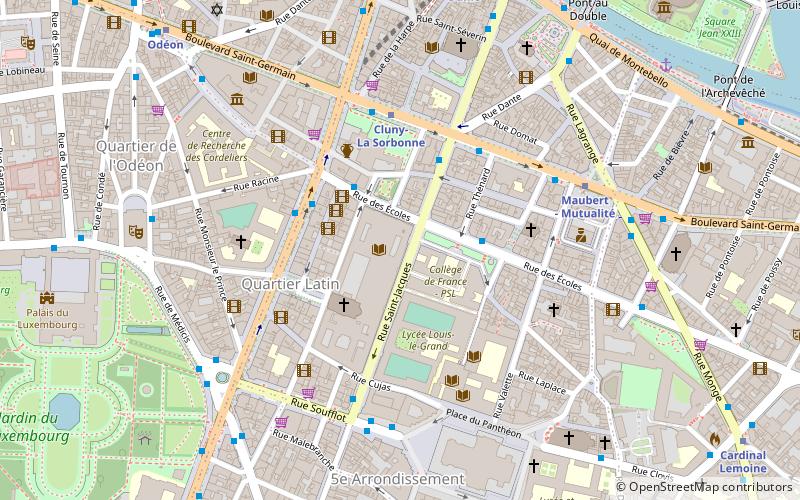 Quartier de la Sorbonne location map