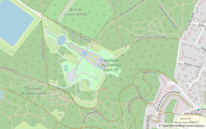 chateau louis xiv paryz location map