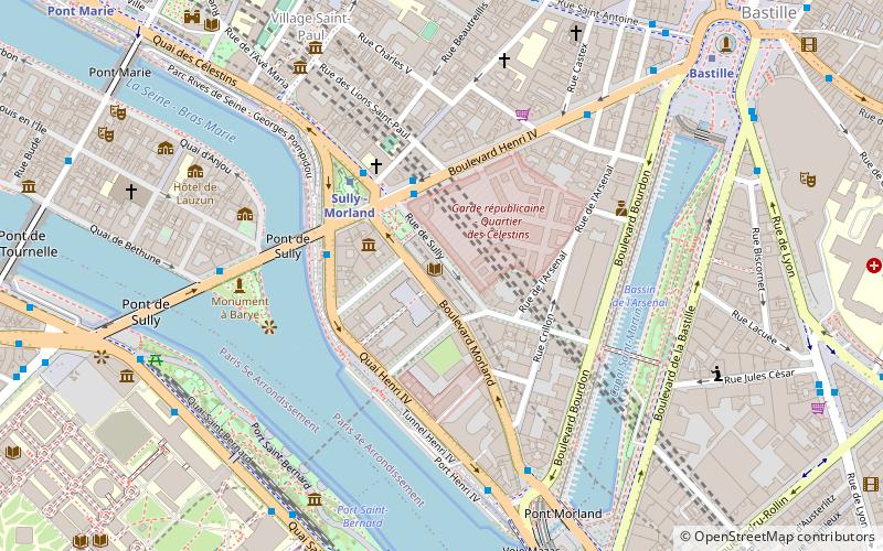 Bibliothèque de l'Arsenal location map