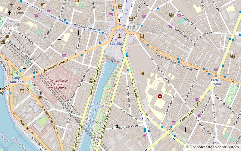 Boulevard de la Bastille location map