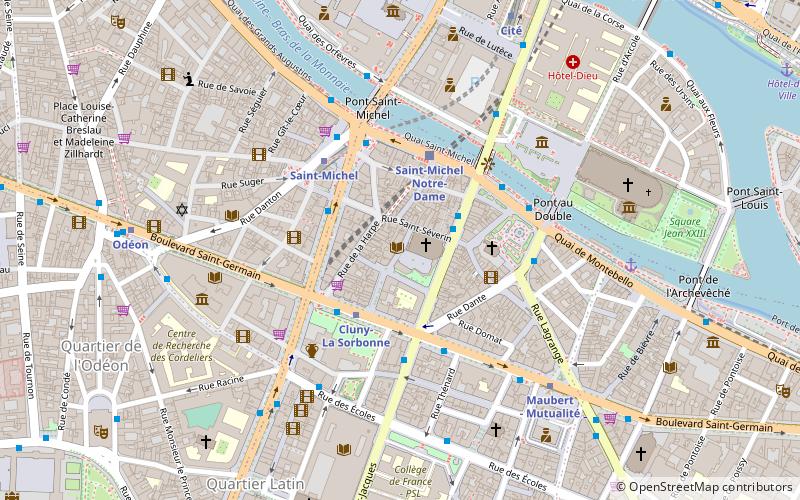 rue saint severin paris location map