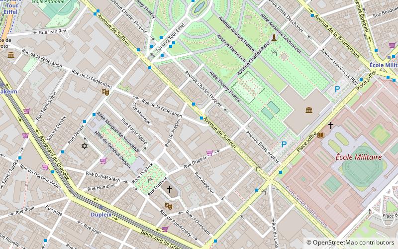 Avenue de Suffren location map