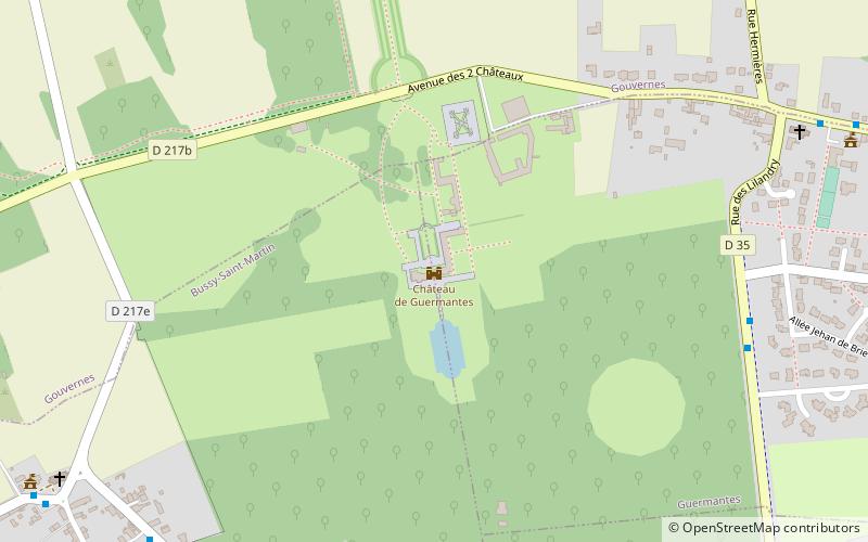 Schloss Guermantes location map