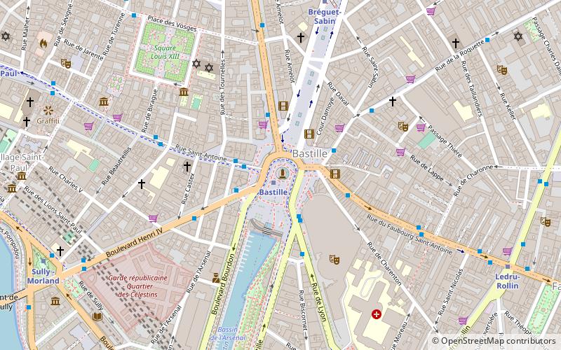 fontaine de la regeneration paris location map
