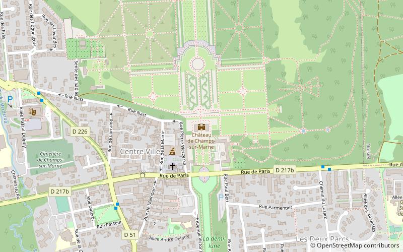 Schloss Champs-sur-Marne location map