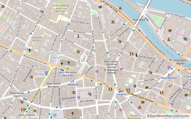 Rue de Seine location map