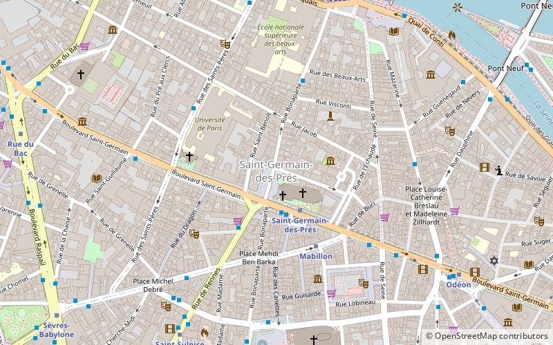 Quartier Saint-Germain-des-Prés location map